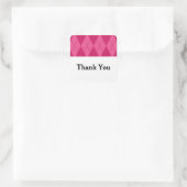 Rosa Raute Hochzeit Danke Stickers (Tasche)