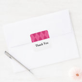Rosa Raute Hochzeit Danke Stickers (Umschlag)