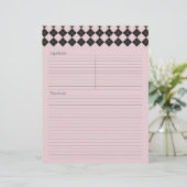 Rosa Raute Rezept Letterhead (Stehend Vorderseite)