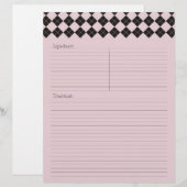 Rosa Raute Rezept Letterhead (Vorne/Hinten)