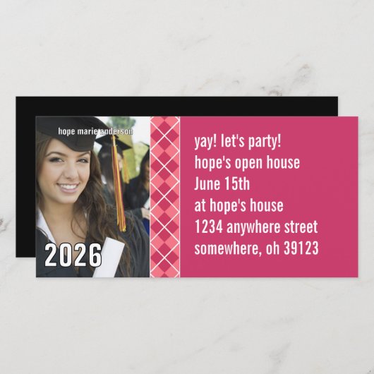 Rosa Raute Senior Pictures Foto Abschluss (Vorne/Hinten)