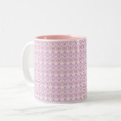 Rosa Raute Zweifarbige Tasse (Vorderseite Links)