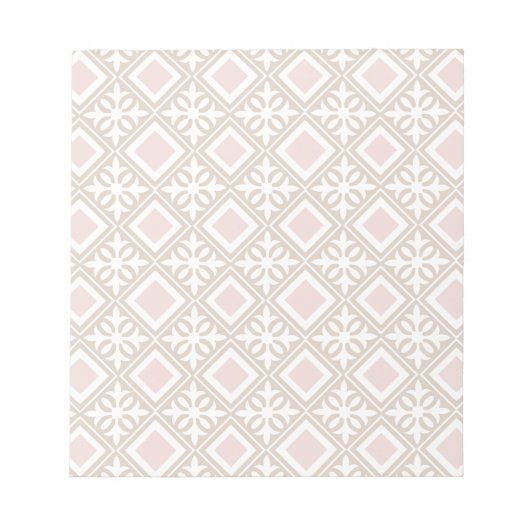 Rosa Rauten Notizblock (Vorderseite)
