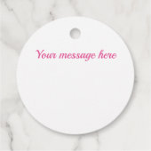 rosa Rautenmuster Geschenkanhänger (Rückseite)