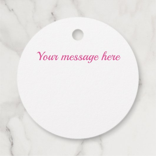 rosa Rautenmuster Geschenkanhänger (Rückseite)