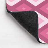 rosa Rautenmuster Mousepad (Ecke)