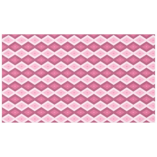 rosa Rautenmuster Tischdecke (Vorderseite (Horizontal))