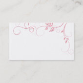 Rosa Rebe-Visitenkarten Visitenkarte (Rückseite)