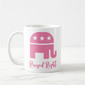 Rosa rechte Republikaner Kaffeetasse (Links)