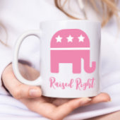 Rosa rechte Republikaner Kaffeetasse