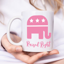 Rosa rechte Republikaner Kaffeetasse