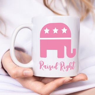 Rosa rechte Republikaner Kaffeetasse