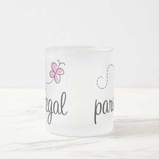 Rosa Rechtsassistentjobentwurf Mattglastasse (Mittel)