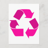 rosa recycle postkarte (Vorderseite)