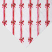 Rosa Red Bows Weihnachtsfeiertag Seidenpapier (Ausschnitt)