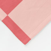 Rosa Red Checkered Gingham Pattern Fleecedecke (Ecke)