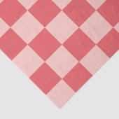 Rosa Red Checkered Gingham Pattern Seidenpapier (Ausschnitt)