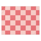 Rosa Red Checkered Gingham Pattern Tischdecke (Vorderseite (Horizontal))