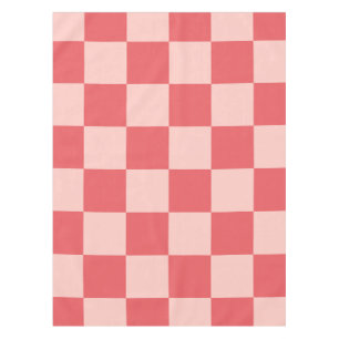 Rosa Red Checkered Gingham Pattern Tischdecke