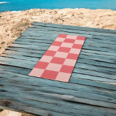 Rosa Red Checkered Gingham Pattern Yogamatte