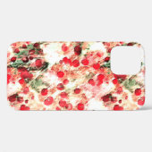 Rosa Red Dirty Polka Dot Grunge Case-Mate iPhone Hülle (Rückseite (Horizontal))