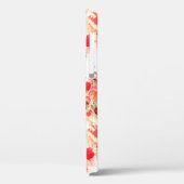 Rosa Red Dirty Polka Dot Grunge Case-Mate iPhone Hülle (Rückseite / Links)