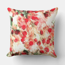 Rosa Red Dirty Polka Dot Grunge Kissen