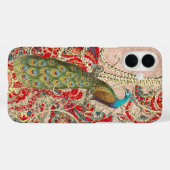 Rosa Red Gold Peacock Swirl Case-Mate iPhone Hülle (Rückseite (Horizontal))