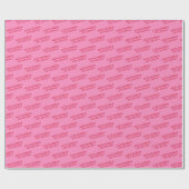 Rosa Red Name Age Chic Geburtstagskorrektur Papier Geschenkpapier (Flach)