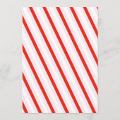 Rosa & Red Retro Bow Französisches Weihnachtsessen Menükarte (Rückseite)