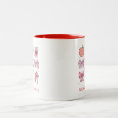 Rosa Red Teacher Wertschätzung Geschenk Valentinst Zweifarbige Tasse (Mittel)