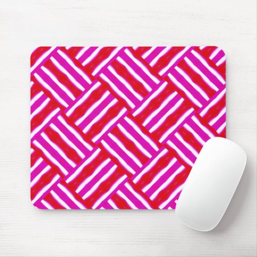 Rosa Red Woven Mousepad (Mit Mouse)