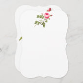 Rosa Redoute Rose Einladungen (Vorne/Hinten)