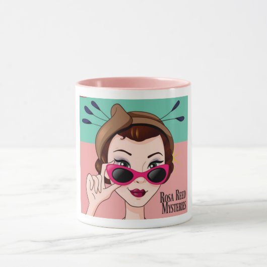 Rosa Reed Java Tasse (Zentrum)