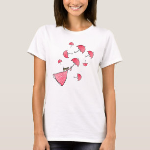 Rosa Regen T-Shirt