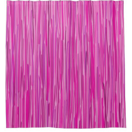 Rosa Regen Vertikal gestreift Duschvorhang