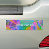 Rosa Regenbogen abstrakt Autoaufkleber (Auf Auto)