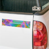 Rosa Regenbogen abstrakt Autoaufkleber (Auf Lkw)