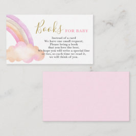 Rosa Regenbogen Bringen Sie eine Buchkarte mit Begleitkarte