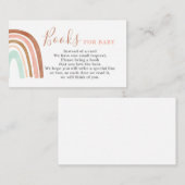 Rosa Regenbogen Bringen Sie eine Buchkarte mit Begleitkarte (Vorne/Hinten)