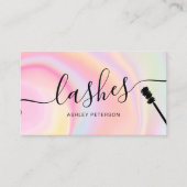 Rosa Regenbogen-Einhorn-Marmorpinsel Visitenkarte (Vorderseite)