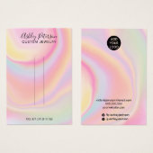 Rosa Regenbogen Einhorn Schmuck Haarclip-Display (Vorne & Hinten)