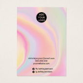 Rosa Regenbogen Einhorn Schmuck Haarclip-Display (Rückseite)