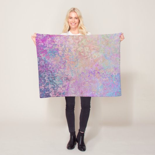 Rosa Regenbogen Fleecedecke (Beispiel)