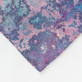 Rosa Regenbogen Fleecedecke (Ecke)