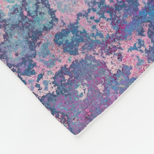 Rosa Regenbogen Fleecedecke (Ecke)