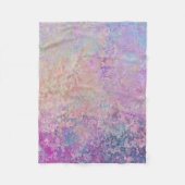 Rosa Regenbogen Fleecedecke (Vorderseite)