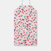 Rosa Regenbogen Geburtstags Danke Geschenkkarte Geschenkanhänger (Rückseite)