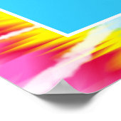 Rosa Regenbogen Gefärbte Krawatte Party Signieren Poster (Ecke)