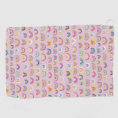 Rosa Regenbogen Golfhandtuch (Horizontal)
